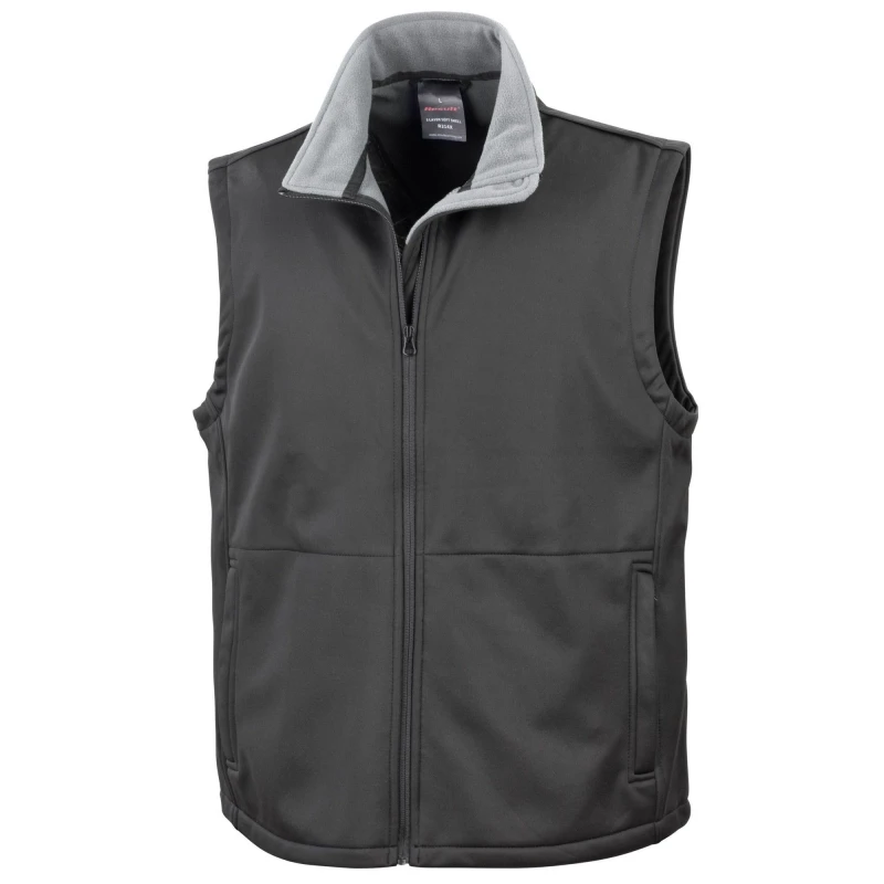 Image of Result Core Softshell Gilet in Black Size: Medium Black Unisex M