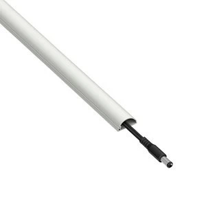 image of D-Line White 20mm Half-round Trunking length (L)1m Pack of 4