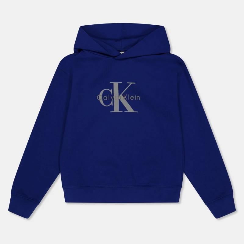 Image of Calvin Klein Jeans Kids Mlogo Pull Over Hoodie Admiral Blue male 14Y