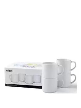 image of Cricut 10 Oz Stack Ceramic Mug Blanks White (4)