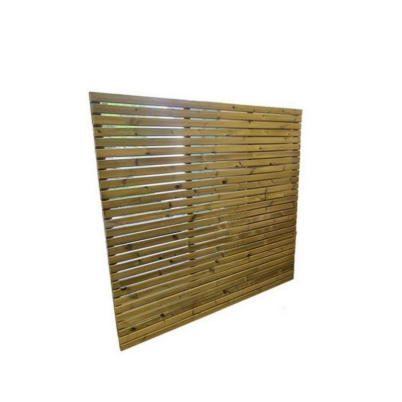Image of Churnet Valley Garden Furniture Ltd Multi Pack of 2 - Contemporary Fence Panels - H90cm - Fully Assembled in Brown Size: 2 Pack Brown Unisex 2 Pack