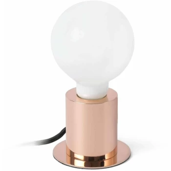 Image of Faro Ten - 1 Light Table Globe Lamp Copper, E27