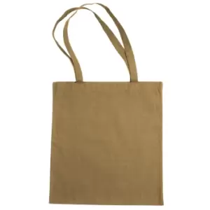 image of Jassz Bags "Beech" Cotton Large Handle Shopping Bag / Tote (One Size) (Iced Coffee)