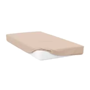 Image of Belledorm 400 Thread Count Egyptian Cotton Fitted Sheet (Single) (Cream)