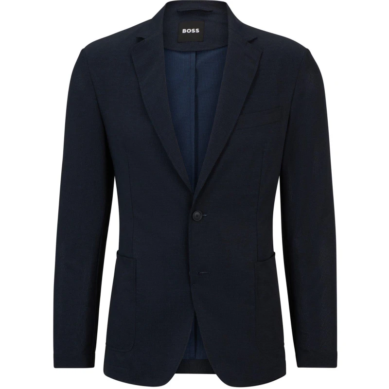 Image of Boss Mens Formal Jacket Dark Blue male S