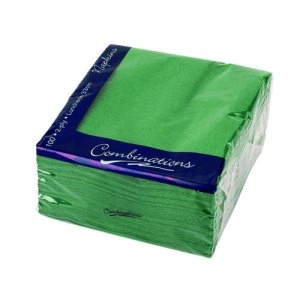 image of Combinations Napkin 330mm x 330mm Forest Green (Pack of 100) 3324FGCOM