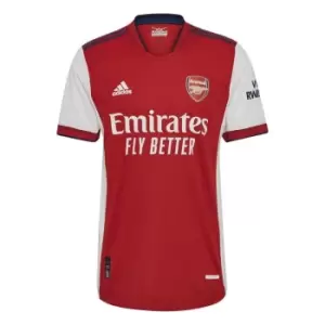 Image of adidas Arsenal Authentic Home Shirt 2021 2022 - Red