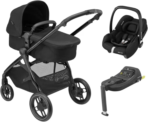 Image of Maxi-Cosi Zelia 3 Luxe Black Travel System