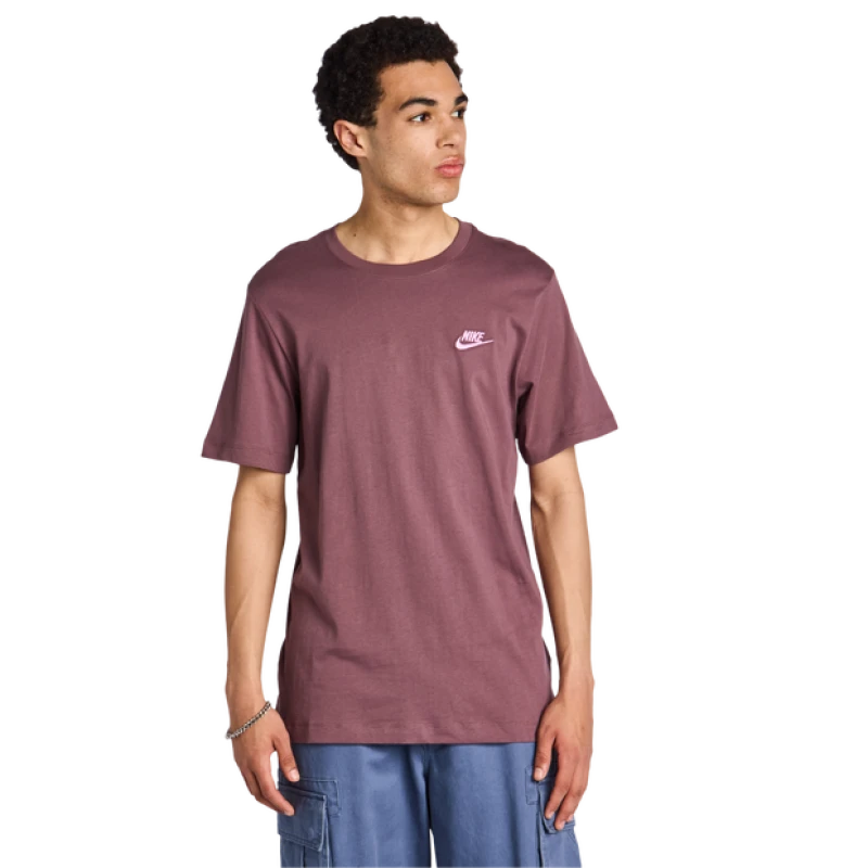 Image of Nike Men T-Shirts - Maroon - Size S