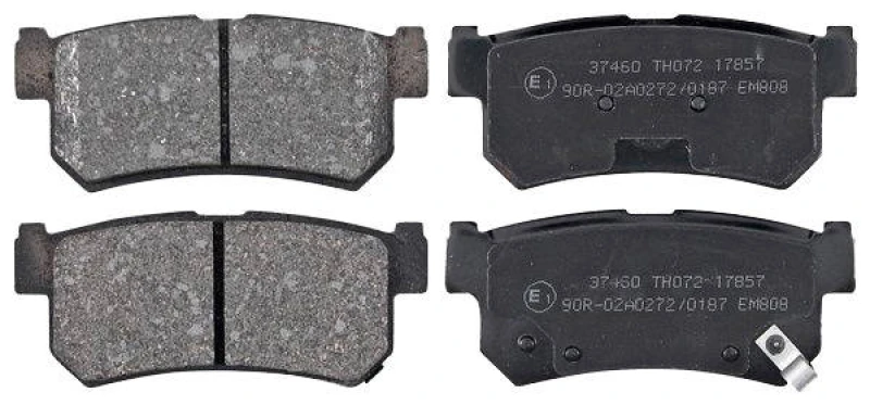 Image of A.B.S. 37460 Brake pad set with acoustic wear warning Brake Pad Set,disc brake (402)