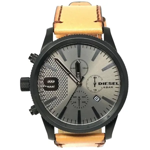 image of Diesel DZ4468 Chronograph Brown Leather Strap Watch Brown