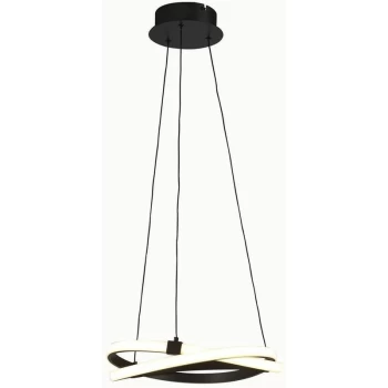 image of Infinity 30W LED 2800K pendant light, 2500lm, oxidized brown / arylic white