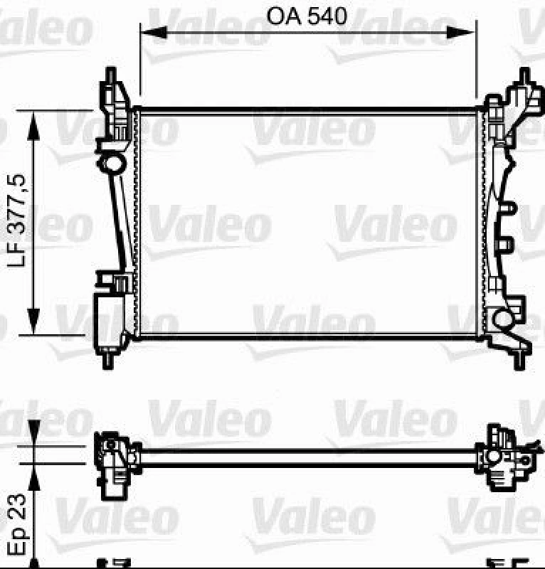 Image of Engine radiator VALEO 735042