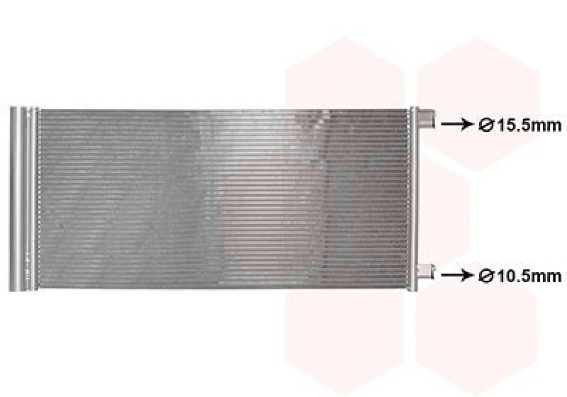 Image of VAN WEZEL Air conditioning condenser VAN WEZEL 43015709