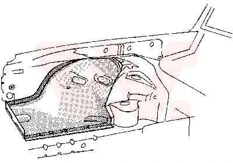 Image of VAN WEZEL Wheel arch liner VAN WEZEL 3010257