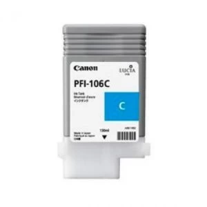 Image of Canon PFI106 Cyan Ink Cartridge