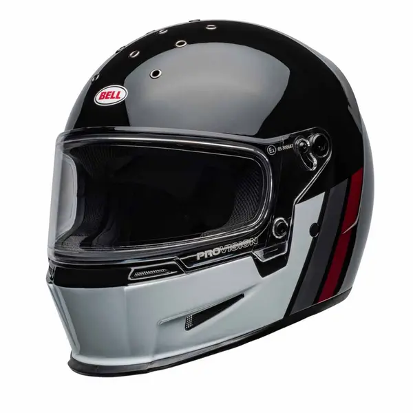 image of Bell Eliminator Black White Full Face Helmet Size S