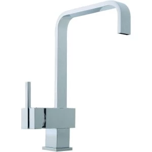 image of Wickes Curve Mono Mixer Kitchen Sink Tap Chrome