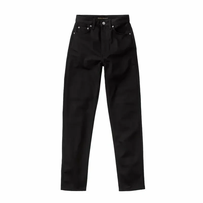 Image of Nudie Jeans Womens jeans Nudie Jeans Breezy Britt Dry Noir Female 29x28