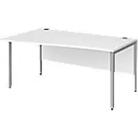 Image of Dams International Wave Desk MB16WLSWH 1,600 x 990 x 725 x 800 - 990 mm