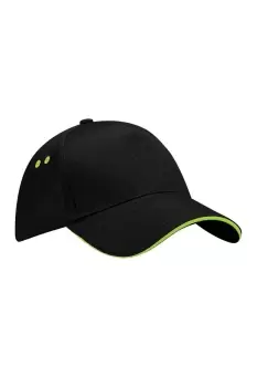 Image of Ultimate 5 Panel Contrast Baseball Cap With Sandwich Peak / Headwear
