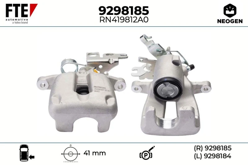 Image of Brake caliper FTE 9298185