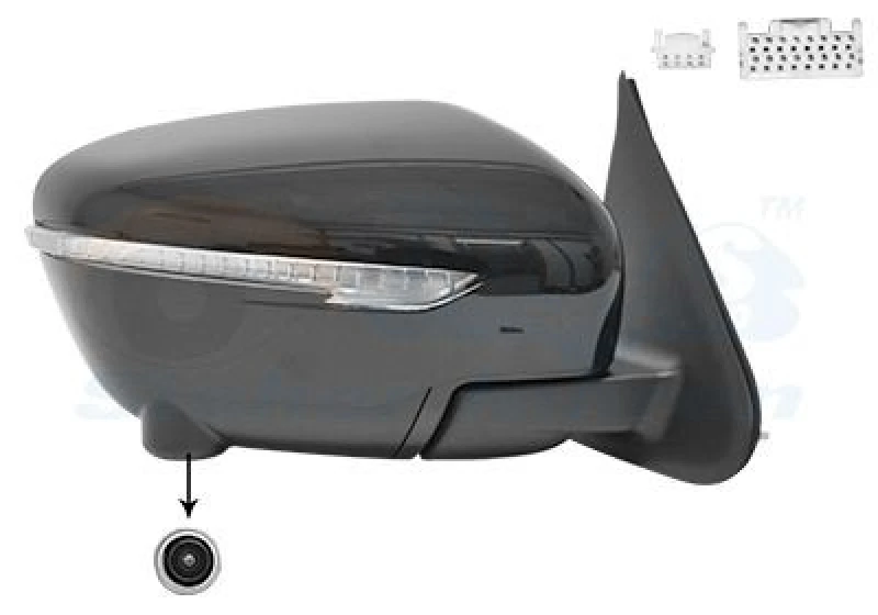 Image of VAN WEZEL Wing mirror VAN WEZEL 3383828