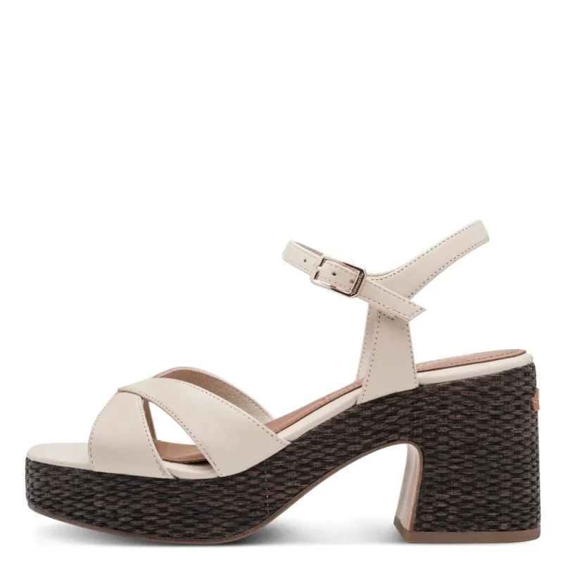 Image of tamaris Womens heeled sandals Tamaris 1-28313-44 Beige Female 38