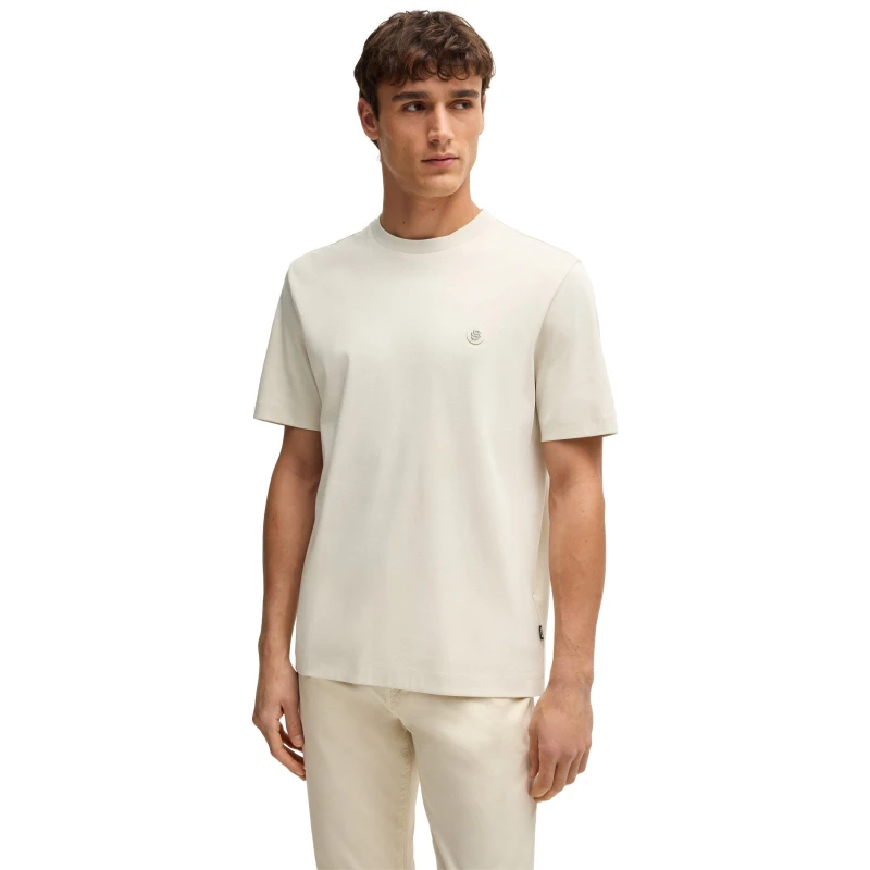 Image of Boss Mens HBB C Taut Minimalist Design T-Shirt Open White 131 male 2X Large