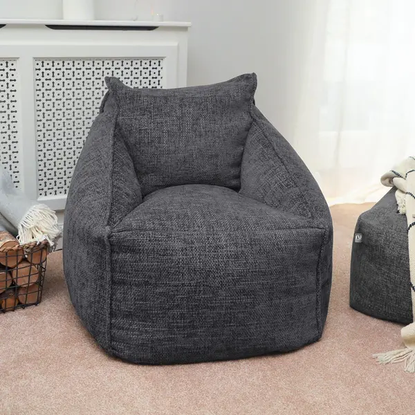 Rucomfy rucomfy Fabric Bean Bag Chair - Slate Grey