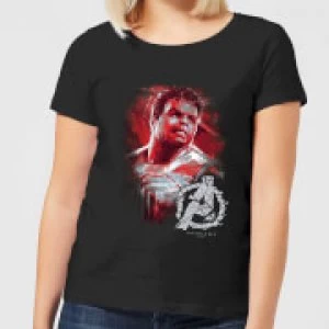 Image of Avengers Endgame Hulk Brushed Womens T-Shirt - Black