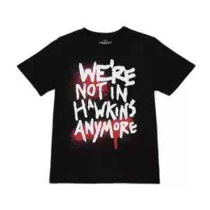 Image of Stranger Things Not In Hawkins Unisex T-Shirt - Black - 3XL