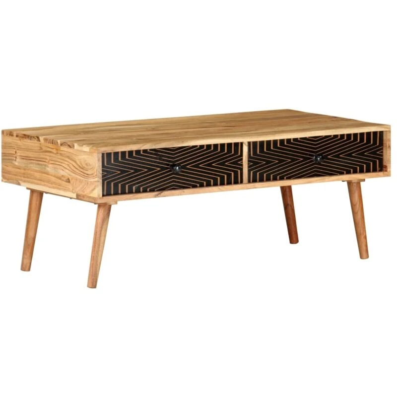 Image of VIDAXL Coffee Table 100x50x39cm Solid Acacia Wood Vidaxl 8720286201299