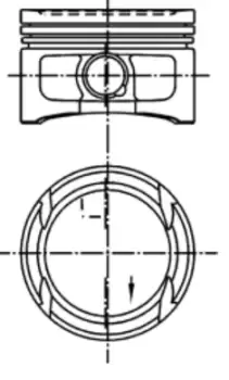Image of IPSA Piston VW,SKODA,SEAT PI005600 Piston