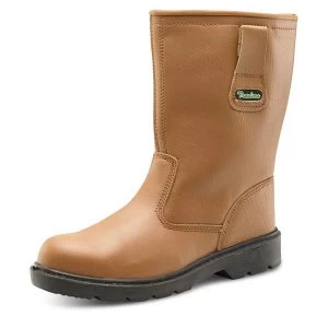 Image of Click Traders S3 Thinsulate Rigger Boot PU Leather Size 10 Tan CTF2810