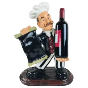 Image of Resin Chef Wine Holder 45x33x20cm