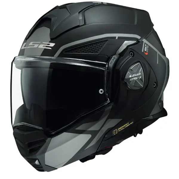 Image of LS2 FF901 Advant X Metryk Matt Titanium Modular Helmet Size L