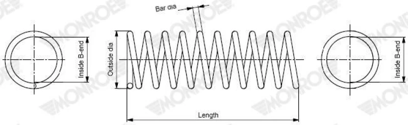 Image of MONROE Coil spring MONROE SP4976