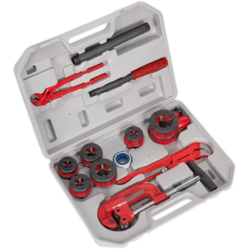 image of Sealey 12 Piece Pipe Threading Kit BSPT