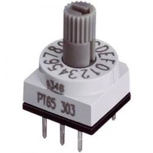 image of Hartmann PT65 303 Rotary Coding Switch Powerful Locking Switching axis straight 0.15 A