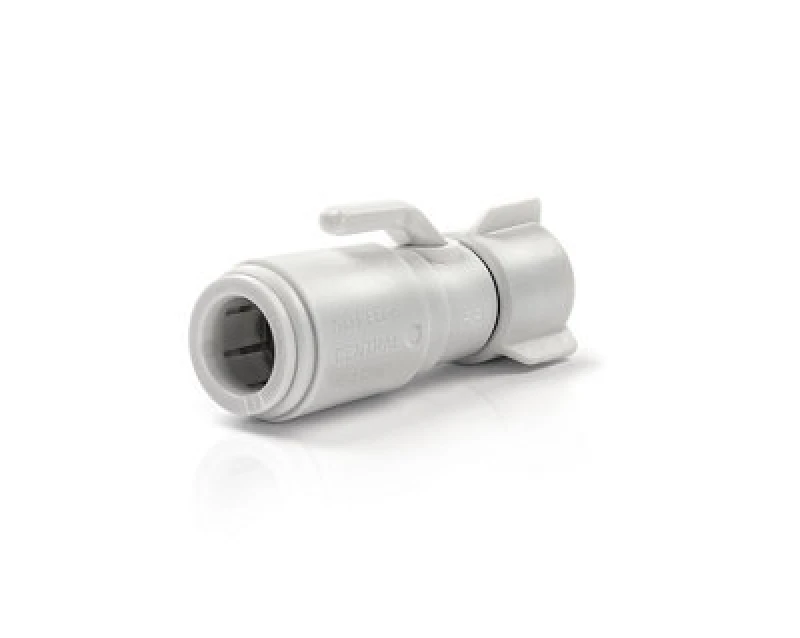 Image of John Guest 15mm x 1/2" Tap Service Valve Silver