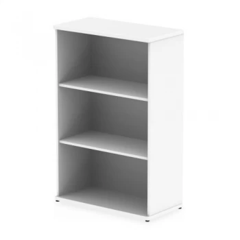 image of Trexus Office Medium Bookcase 800x400x1200mm 2 Shelves White Ref