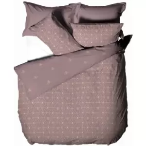 Image of Furn Bee Deco Duvet Cover Set (Single) (Blush Red) - Blush Red