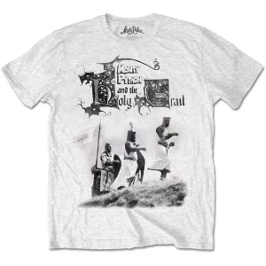 Image of Monty Python - Knight Riders Unisex Large T-Shirt - White