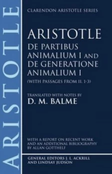 Image of De Partibus Animalium I and De Generatione Animalium I with Passages from Ii. 1-3 by Aristotle Book