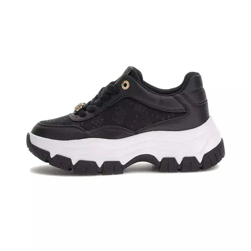 Image of Guess Womens Trainers Guess Berrett2 Noir Female 36 FLFBRT-ELE12-BLACK