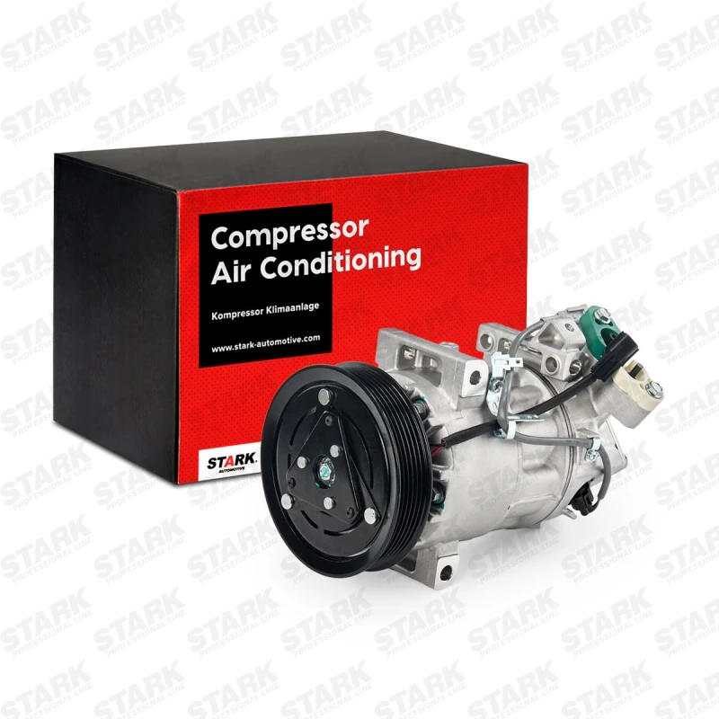 Image of STARK SKKM-0340896 AC Compressor PAG 46, Refrigerant: R134a Compressor,air conditioning (447)