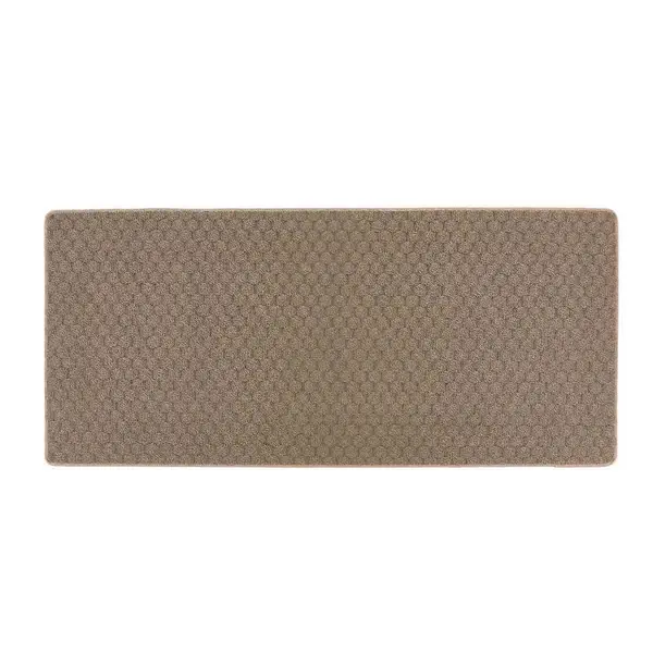 Image of Hug Rug Sculptured Washable Basket Honeycomb Mink 67X150 5026134622425