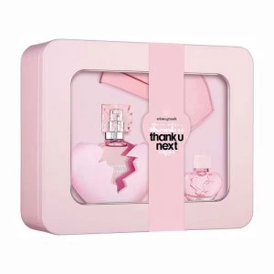 Image of Ariana Grande Thank U Next Gift Set 50ml Eau de Parfum + 7.5ml Eau de Parfum + Luggage Tag