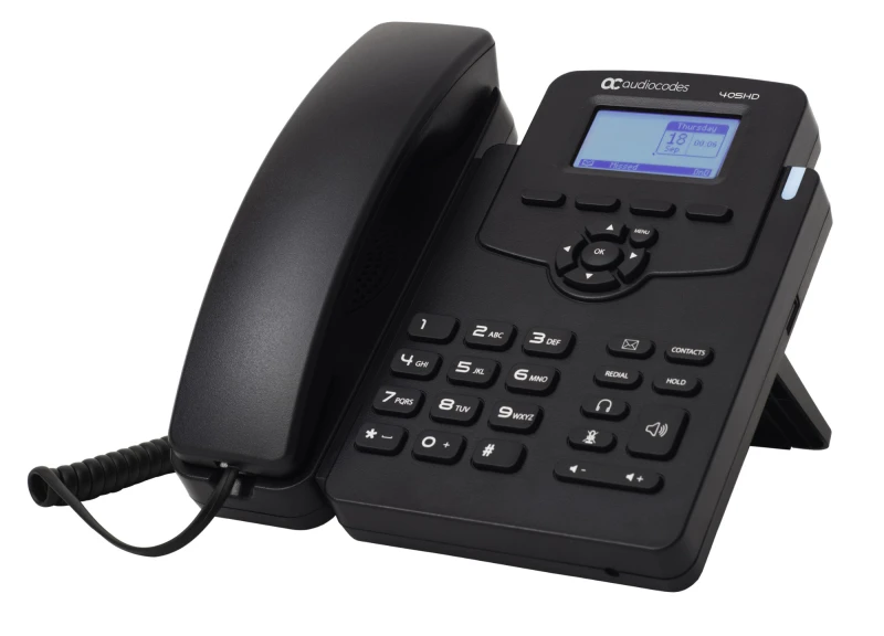 Image of AudioCodes 405HD IP phone Black 2 lines LCD